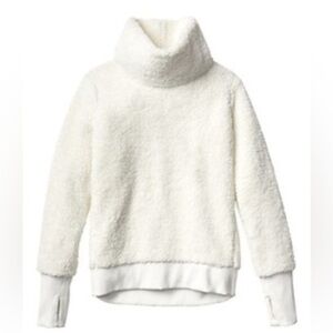 Athleta Nirvana Sherpa Funnel Sweatshirt size Small S
